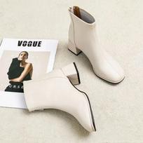 Moteriški ankle boots Smėlio spalvos botai Elegantiški moteriški trumpi batai Žiema 2024 Su akcija Naujiena Didelio dydžio Šilti batai Pavasaris Karšta 35