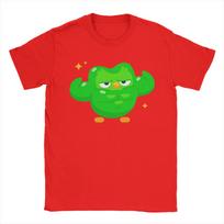 Minimalistinis Duolingo Juokingas Duolingo Memas Marškinėliai Vasariniai Medvilniniai Marškinėliai Vyriški Laisvalaikio Marškinėliai Trumpomis Rankovėmis Y2K Juokingi Drabužiai S