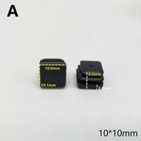 10 vnt. Kvadratiniai plastikiniai juodi uždengimo galiniai dangteliai vamzdžių įkišamai uždengti 10x10~50x50mm Kėdžių kojų pagalvėlės Dangteliai Grindų apsauga