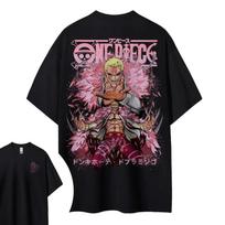 MINISO Doflamingo trumpomis rankovėmis vyrams ir moterims, tokio pat stiliaus, patogūs, trumpomis rankovėmis, poros drabužiai, laisvalaikio, trumpomis rankovėmis S