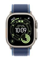 APPLE Watch Ultra 3 GPS + Cellular Natural Titanium, Blue/Bright Blue Trail Loop S/M, MEWR4QF/A, 49 mm