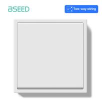 BSEED 1 jungiklio mechaniniai šviesos jungikliai Dideli mygtukai 2/3 krypties Laiptams Plius ES elektros lizdai USB-C įkrovimo lizdai Plastikinis rėmas EU standard