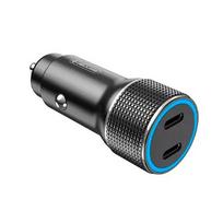 Jellico F8 40W kompaktiškas automobilinis DC 12-24V dvigubas PD 20W USB lizdas 3A adaptyvus greitas įkroviklis, juodas