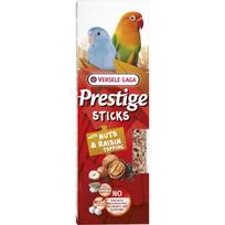 VERSELE-LAGA Prestige Sticks skanėstas mažoms papūgėlėms su riešutais ir razinomis, 60 g (2 vnt.)