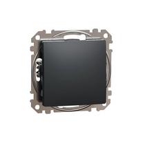 Schneider Electric Sedna 1-polio jungiklis, juodas