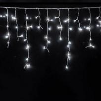 Kalėdinė girlianda - varvekliai fasadams ir vidui, balta + FLASH, 10x0.7m, 26W, IP44, 432 LED