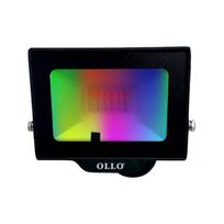 LED drėgmei atspari lauko prožektorius su nuotoliniu valdymu 20W, 1900Lm, RGB, IP65