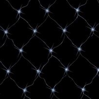 Kalėdinė girlianda - tinklas 58W, balta, 1.5x1.5m, IP44, 96LED
