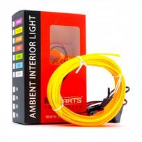 LED juosta automobilio vidaus apšvietimui, 5m, geltona, 12V, EPAL5M