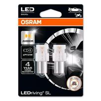 LED lemputės PY21W gintarinės, 1W, 12V, LEDriving SL serija