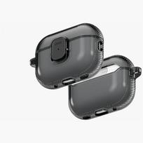 Uniq Glase Pro dėklas AirPods Pro 3 užrakinimo dėklas - skaidrus juodas