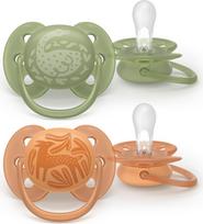 Philips Avent - Ultra soft soother, 18+m,  green/orange