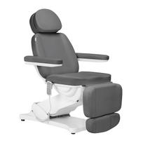 Elektrinė kosmetologinė kėdė SILLON CLASSIC 3 el. varikliai, (pilka)
