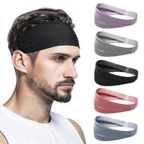 Moterims Kasdienė Unisex Sportinė Plaukų Juosta Galvos Juosta gray