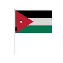 Mini Drapeau de la Jordanie – 20 x 30 cm – À Tenir à la Main – Polyester – 1 pièce – Pixelforma gryna