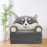 Vaikiška dviejų viename daugiasluoksnė sulankstoma sofa, pliušinė animacinė sofa, darželio vaikiška kėdė, daugiafunkcinė vaikiška pagalvėlė