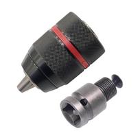 1.5-13mm Precise Keyless Drill Chuck-Converter 1/2-20UNF Thread Quick Change Adapter SDS-Plus Shank 1/4  Hex Accessories 1