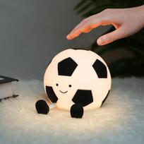Naktinė lemputė, silikoninė futbolo lazda, įkraunama USB