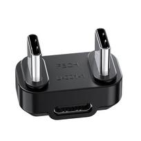 Type C OTG Adapter USB C Female to 2 Male U Shaped Data Adapter for Live Streaming While Power Delivery Fast Charging 1