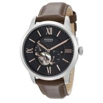 Išmanusis laikrodis FOSSIL VYRAS 44MM RUDAS ODA KETVIRTIS NEDEGINAMAS PLIENAS LAIKRODŽIO KORPUSAS me3061