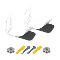 Universal Soundbar Wall Mount Bracket Heavy Dutys Metal for Home Theater Systems White Finish 1