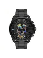 Diesel Vyriškas kvarcinis chronografo laikrodis, 51 mm ciferblatas, nerūdijančio plieno apyrankė, tinkamas oficialioms progoms DZ4582 juoda