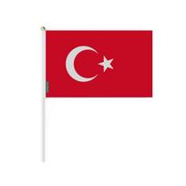 Mini Turkijos vėliavėlė – 20 x 30 cm – Laikyti rankoje – Poliesteris – 1 vnt. – Pikselių forma gryna