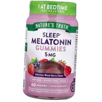Melatonin chewable, Sleep Melatonin 5 Gummies, Nature's Truth  60tabs Berry mix (72509018) 60tab Berry mix