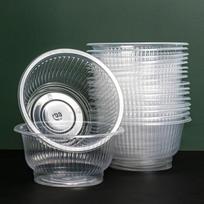 Vienkartiniai permatomi plastikiniai dubenys 50 pieces