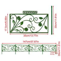 Garden Fence DIY Miniature Garden Landscape Succulents Potted Flower Bonsai Decorative Fence Garden Gates Decor Barrier