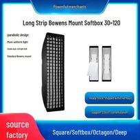 30x120 Strip Grid Softbox for Photography & Live Streaming with Bowens Mount Grid