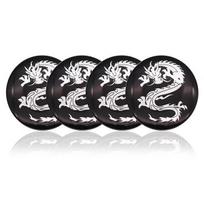 4 vnt / siunta 56 mm drakono automobilio rato centrinio stebulės dangtelio ženklelio lipdukas Aliuminio rato centro dangtelio emblemos lipdukai žalia