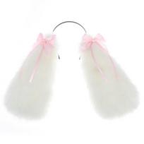 Handmade Rabbits Ear Headband Rabbits Girls Cosplay Accessories Beast Ears Fursuit Masquerade Halloween Cosplay Party