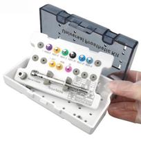 Dantų implantų sukimo momento raktų rinkinys, terkšlinis atsuktuvas su protezavimo įrankiais, implantologijos remonto įranga odontologui sidabras