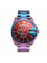 Dyzelio vyriškas kvarcinis chronografo laikrodis, 51 mm ciferblatas, nerūdijančio plieno apyrankė, tinkamas oficialioms progoms DZ4542 įvairiaspalvis
