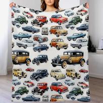 Automobilių kolekcija Šiltas pledas Plaukuoti Pledai Persikraustymui Lovai manga Pledai 30x40in