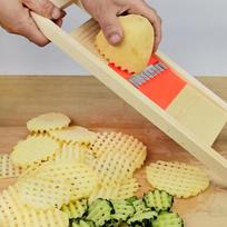 Potato Slicer Wavy Food Mandoline Slicer Stainless Steel Potato French Fry Cutter Slicer Vegetable Slicer Kitchen Chopping CHINA