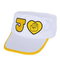 Anime JoJo keisti nuotykiai Cosplay kepurė Jotaro Kujo Joseph skrybėlė Armijos karinė JOJO kepurės Skrybėlės su ženkleliais Vasarinė kepurė vakarėliui