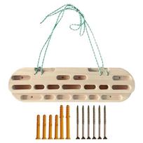 Laipiojimo fingerboardas Jėgos Uolienų lenta Nešiojamas prisitraukimo uolų laipiojimo fingerboardas Griebimo stiprintuvas laipiotojo dilbio treniruoklis geltona