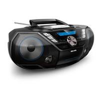 Philips CD Soundmachine AZB798T/12, Bluetooth, CD, MP3-CD, USB, DAB+, FM, Cassette, 12W