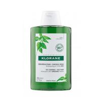 Klorane Nettle Shampoo apimties suteikiantis šampūnas riebiems plaukams, 200 ml
