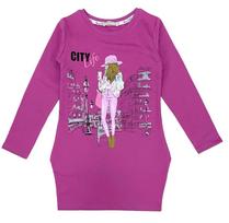 Tunika mergaitei, ciklameno „City Life”, Breeze
