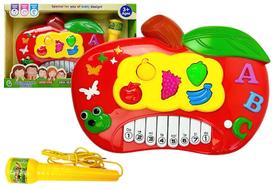 Pianinas su mikrofonu vaikams „Obuolys”