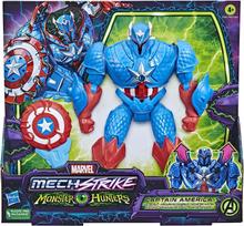 Kapitono Amerikos figūrėlė su robotizuotais šarvais „Mech Strike” Monster Hunters, Avengers