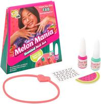 Nagų lakavimo rinkinys su kvepiančiais nagų lakais ir lipdukais „Melon Mania Nail Art”, FabLab