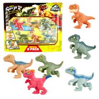 Tamprių dinozauro figūrėlių rinkinys „Heroes of Goo Jit Zu Minis: Jurassic World Mega Pack”