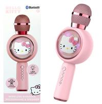 Karaoke mikrofonas vaikams su LED šviesomis „Hello Kitty”