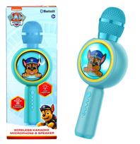 Karaoke mikrofonas vaikams su LED šviesomis „Paw Patrol”, žydras