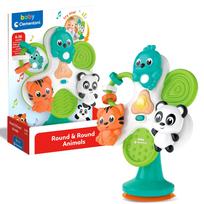 Žaislas ant maitinimo kėdutės „Round & Round Animals”, Baby Clementoni
