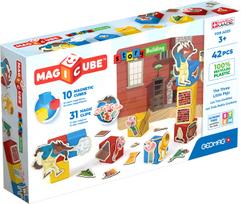 Geomag magnetiniai kubeliai - žaidimas „Kurkite pasaką: Trys Paršiukai”, Magicube